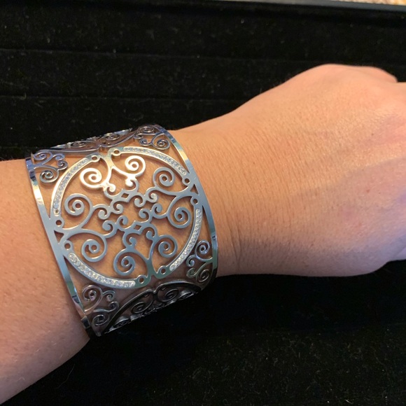 Silver-tone Cuff Bracelet - Picture 1 of 4